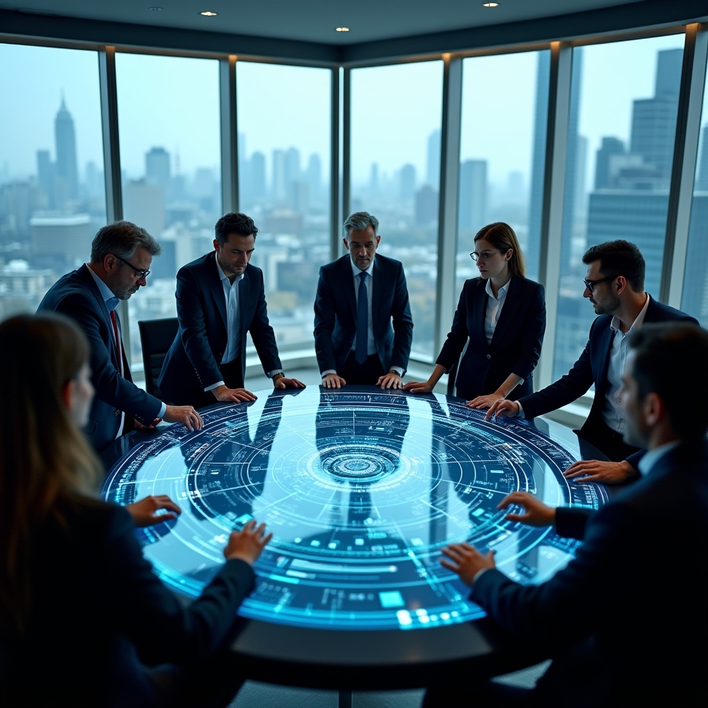 Business professionals engaged in an interactive workshop session